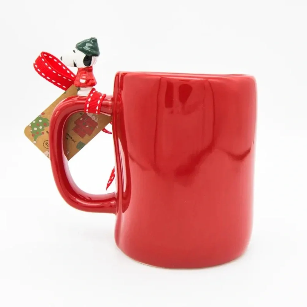 NWT Rae Dunn X Peanuts “Merry & Bright” Snoopy Tea/ Coffee Mug - Picture 8 of 8